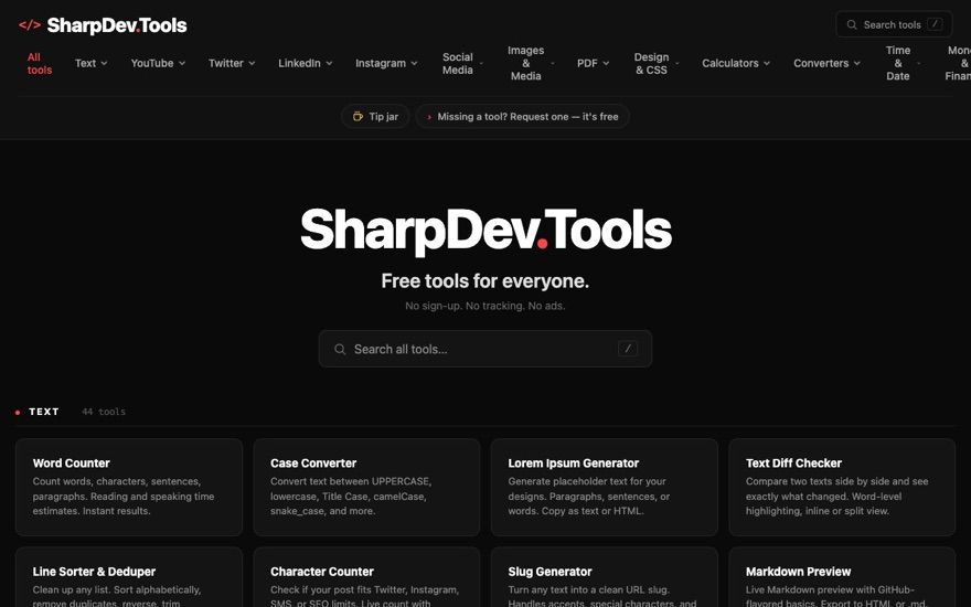 Website sharpdev.tools